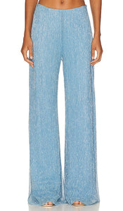Meltem Ozbek Star Pants in Blue - Pantalon Meltem Ozbek Star en bleu - Meltem Ozbek 蓝色星星长裤 - Meltem Ozbek Star Hose in Blau - Meltem Ozbek 스타 팬츠블루 색상 - Pantaloni Meltem Ozbek Star in blu
