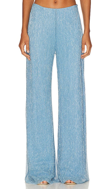 Meltem Ozbek Star Pants in Blue - Pantalon Meltem Ozbek Star en bleu - Meltem Ozbek 蓝色星星长裤 - Meltem Ozbek Star Hose in Blau - Meltem Ozbek 스타 팬츠블루 색상 - Pantaloni Meltem Ozbek Star in blu