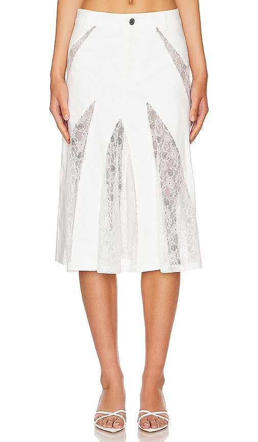 Miaou Anita Skirt in White - Jupe Miaou Anita en blanc - Miaou Anita 白色裙子 - Miaou Anita Rock in Weiß - Miaou Anita 스커트 화이트 색상 - Gonna Miaou Anita in bianco