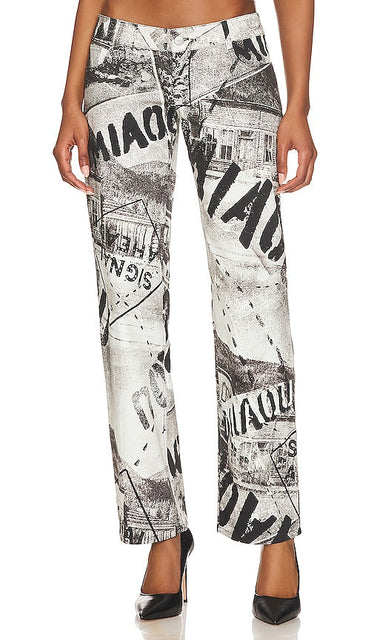 Miaou Atlas Pant in White - Pantalon Miaou Atlas en Blanc - Miaou Atlas 白色长裤 - Miaou Atlas Hose in Weiß - MIAOU 아틀라스 팬츠 - Pantaloni Miaou Atlas in bianco