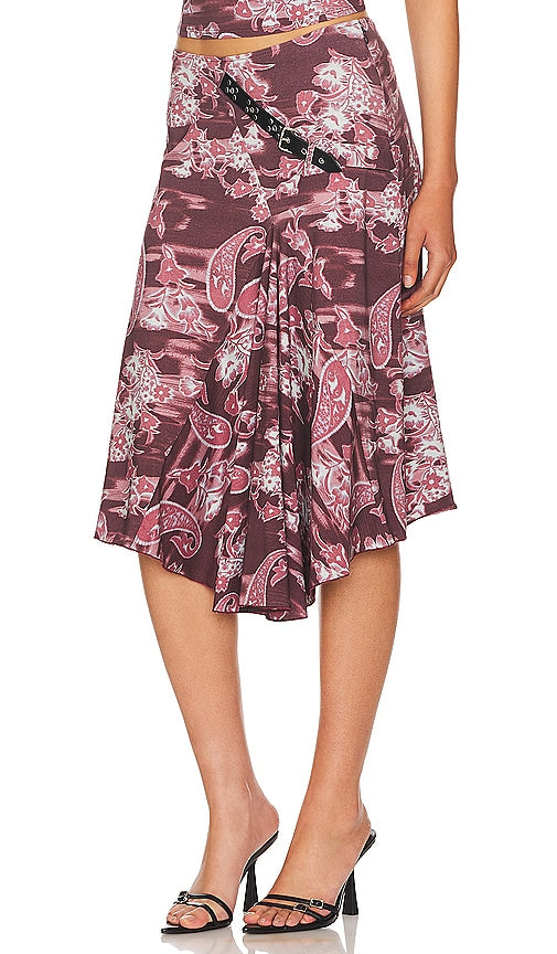 Miaou Mila Skirt in Burgundy