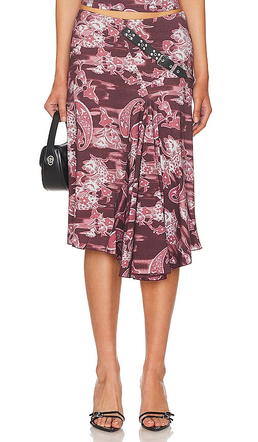 Miaou Mila Skirt in Burgundy - Jupe Miaou Mila en Bourgogne - 酒红色 Miaou Mila 半身裙 - Miaou Mila Rock in Burgund - MIAOU MILA 스커트 - Gonna Miaou Mila in Borgogna