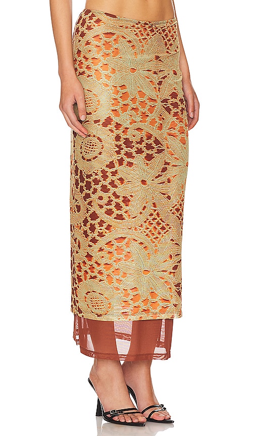 Miaou Topanga Skirt in Orange
