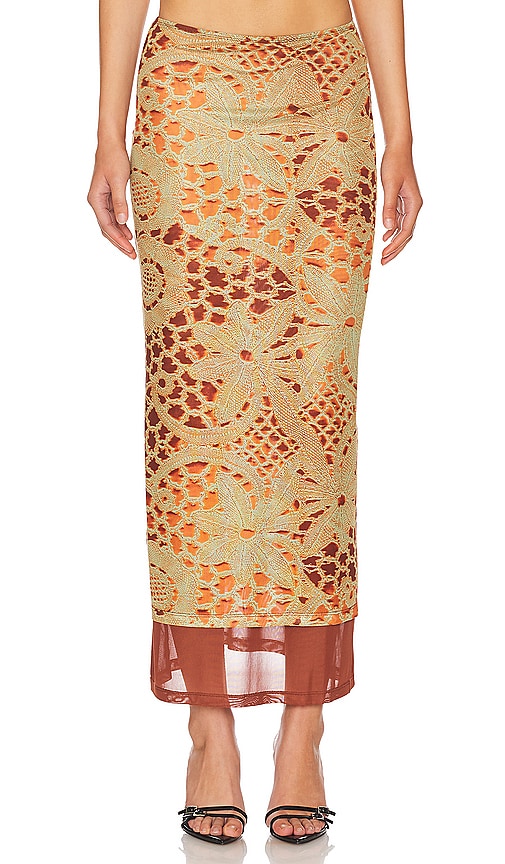 Miaou Topanga Skirt in Orange - Jupe Miaou Topanga en Orange - 橙色 Miaou Topanga 半身裙 - Miaou Topanga Rock in Orange - Miaou Topanga 스커트 - Gonna Miaou Topanga in arancione