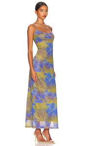 Miaou x Paloma Elsesser Thais Dress in Green