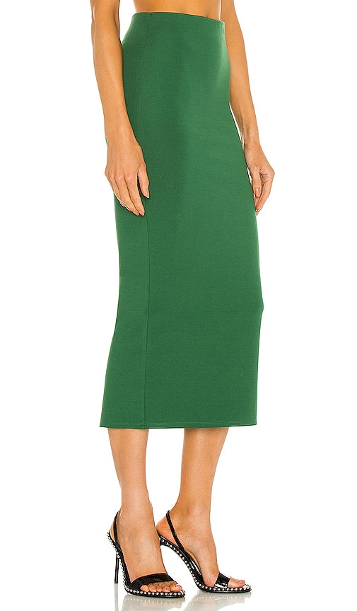 Michael Costello x REVOLVE Amira Midi Skirt in Green