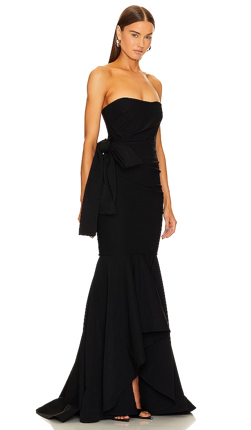 Michael Costello x REVOLVE Anyssa Gown in Black