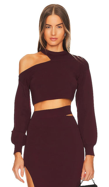 Michael Costello x REVOLVE Asym Cut Out Dolman Sweater in Purple - Michael Costello x REVOLVE Pull Dolman Asymétrique à Découpes en Violet - Michael Costello x REVOLVE Asym 紫色剪裁 Dolman 毛衣 - Michael Costello x REVOLVE Asym Cut Out Dolman Pullover in Lila - Michael Costello x REVOLVE Asym 컷아웃 돌만 스웨터 퍼플 색상 - Maglione Dolman con taglio asimmetrico Michael Costello x REVOLVE in viola