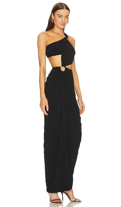 Michael Costello x REVOLVE Clementine Gown in Black