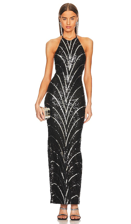 Michael Costello x REVOLVE Coreen Gown in Black - Michael Costello x REVOLVE Robe Coreen en Noir - Michael Costello x REVOLVE Coreen 黑色礼服 - Michael Costello x REVOLVE Coreen Kleid in Schwarz - Michael Costello x REVOLVE Coreen 가운 블랙 색상 - Abito Michael Costello x REVOLVE Coreen in nero