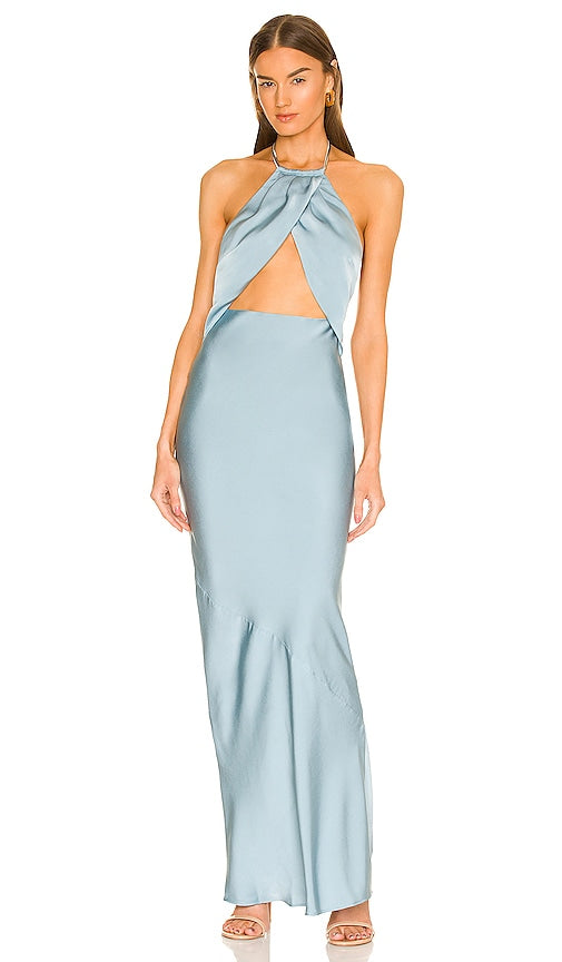 Michael Costello x REVOLVE Finley Gown in Baby Blue - ROBE Michael Costello x REVOLVE Finley en Bleu Bébé - Michael Costello x REVOLVE Finley 淡蓝色礼服 - Michael Costello x REVOLVE Finley Kleid in Babyblau - Michael Costello x REVOLVE Finley 가운 베이비 블루 색상 - Abito Finley di Michael Costello x REVOLVE in celeste