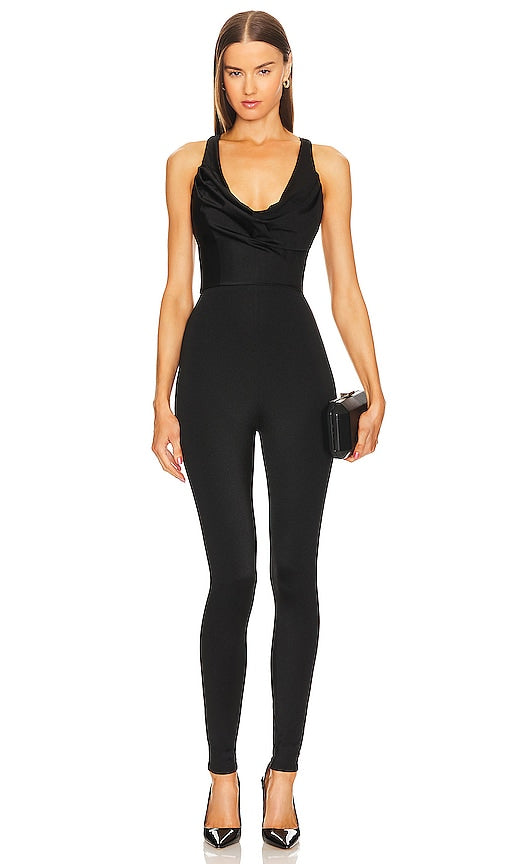 Michael Costello x REVOLVE Garland Jumpsuit in Black - Michael Costello x REVOLVE Combinaison Garland en Noir - Michael Costello x REVOLVE Garland 黑色连身裤 - Michael Costello x REVOLVE Garland Jumpsuit in Schwarz - Michael Costello x REVOLVE 갈랜드 점프수트 블랙 색상 - Tuta Michael Costello x REVOLVE Garland in nero