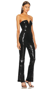 Michael Costello x REVOLVE Giselle Jumpsuit in Black