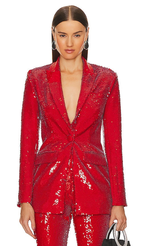 Michael Costello x REVOLVE Harlow Blazer in Red - Michael Costello x REVOLVE Blazer Harlow en Rouge - Michael Costello x REVOLVE Harlow 红色西装外套 - Michael Costello x REVOLVE Harlow Blazer in Rot - Michael Costello x REVOLVE Harlow 블레이저 레드 색상 - Blazer Michael Costello x REVOLVE Harlow in rosso
