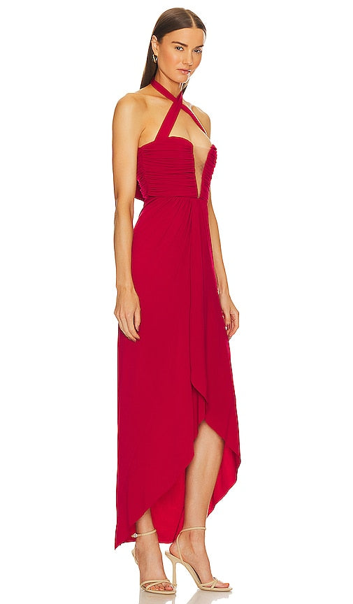 Michael Costello x REVOLVE Leo Gown in Red