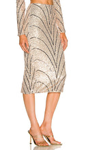 Michael Costello x REVOLVE Leonie Midi Skirt in Nude