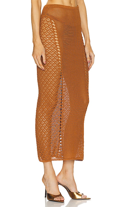 Michael Costello x REVOLVE Mateo Maxi Skirt in Rust
