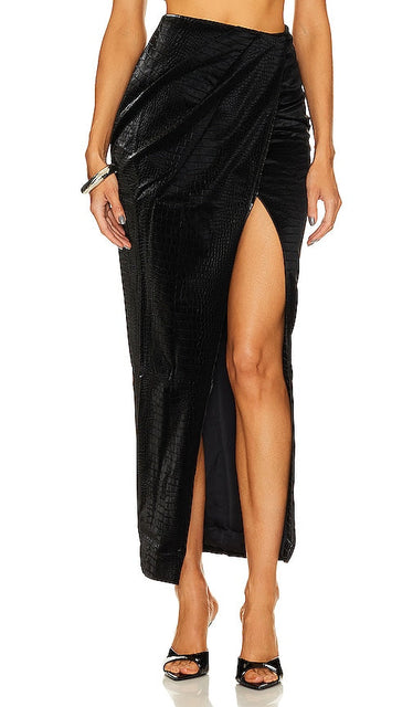 Michael Costello x REVOLVE Nova Skirt in Black - Michael Costello x REVOLVE Jupe Nova en Noir - Michael Costello x REVOLVE Nova 黑色半身裙 - Michael Costello x REVOLVE Nova Rock in Schwarz - Michael Costello x REVOLVE Nova 스커트 in 블랙 - Gonna Michael Costello x REVOLVE Nova in nero