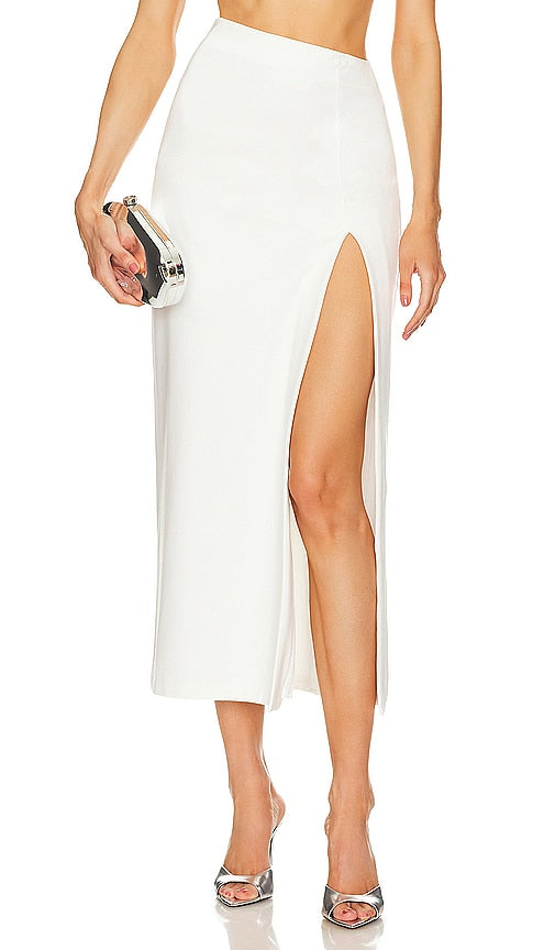 Michael Costello x REVOLVE Portia Midi Skirt in Ivory - Michael Costello x REVOLVE Jupe Midi Portia en Ivoire - Michael Costello x REVOLVE Portia 象牙色中长半身裙 - Michael Costello x REVOLVE Portia Midirock in Elfenbein - Michael Costello x REVOLVE Portia 미디 스커트 in Ivory - Gonna midi Michael Costello x REVOLVE Portia in avorio