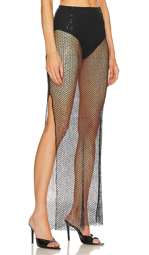 Michael Costello x REVOLVE Samara Maxi Skirt in Black