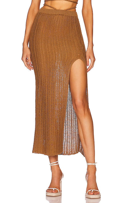 Michael Costello x REVOLVE Sylvan Maxi Skirt in Tan - Michael Costello x REVOLVE Jupe Longue Sylvan en Tan - Michael Costello x REVOLVE Sylvan 棕褐色长裙 - Michael Costello x REVOLVE Sylvan Maxirock in Hellbraun - Michael Costello x REVOLVE Sylvan 맥시 스커트 - Gonna lunga Michael Costello x REVOLVE Sylvan color marrone chiaro