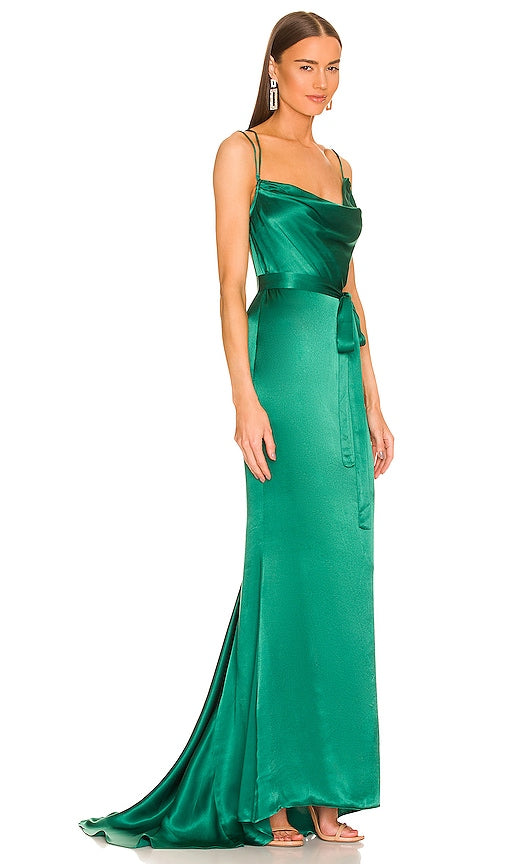 Michael Costello x REVOLVE Tonya Gown in Green