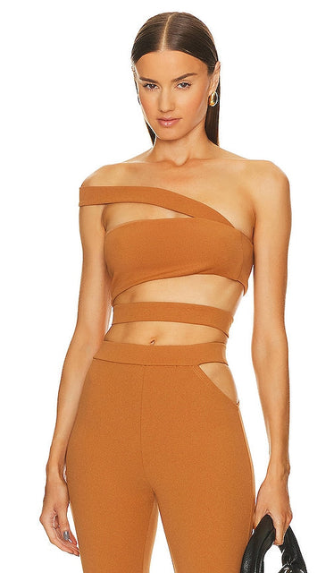 Michael Costello x REVOLVE Tory Top in Tan - Michael Costello x REVOLVE Haut Tory en Fauve - Michael Costello x REVOLVE Tory 棕褐色上衣 - Michael Costello x REVOLVE Tory Top in Hellbraun - Michael Costello x REVOLVE Tory 탑 in 탠 - Michael Costello x REVOLVE Tory Top in marrone chiaro