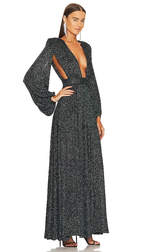 Michael Costello x REVOLVE Yulia Gown in Black