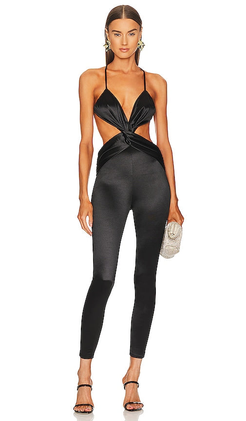 Michael Costello x REVOLVE Zlata Jumpsuit in Black - Michael Costello x REVOLVE Combinaison Zlata en Noir - Michael Costello x REVOLVE Zlata 黑色连身裤 - Michael Costello x REVOLVE Zlata Overall in Schwarz - Michael Costello x REVOLVE Zlata 점프수트 블랙 색상 - Tuta Michael Costello x REVOLVE Zlata in nero