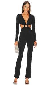 Michael Costello x REVOLVE Zyon Jumpsuit in Black - Michael Costello x REVOLVE Combinaison Zyon en Noir - Michael Costello x REVOLVE Zyon 黑色连身裤 - Michael Costello x REVOLVE Zyon Overall in Schwarz - Michael Costello x REVOLVE Zyon 점프수트 블랙 색상 - Tuta Michael Costello x REVOLVE Zyon in nero