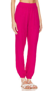 Michael Lauren Brussels Pants in Fuchsia