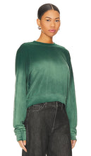 Michael Lauren Exon Crew Neck Sweater in Green