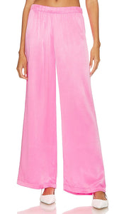 Michael Lauren Mabel Wide Leg Pant in Pink - Michael Lauren - Pantalon large Mabel en rose - Michael Lauren Mabel 粉色阔腿裤 - Michael Lauren Mabel Hose mit weitem Bein in Rosa - Michael Lauren Mabel 와이드 레그 팬츠 핑크 색상 - Pantaloni Michael Lauren Mabel a gamba larga in rosa