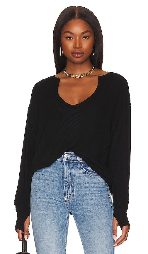 Michael Lauren Spence V-neck Pullover in Black - Michael Lauren Spence - Pull à col en V noir - Michael Lauren Spence 黑色 V 领套头衫 - Michael Lauren Spence Pullover mit V-Ausschnitt in Schwarz - Michael Lauren Spence 브이넥 풀오버 블랙 색상 - Pullover con scollo a V Michael Lauren Spence in nero