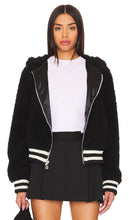 Michael Lauren Torin Sherpa Jacket in Black