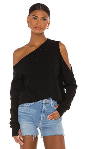 Michael Lauren Ventura Pullover in Black - Pull Michael Lauren Ventura en noir - Michael Lauren Ventura 黑色套头衫 - Michael Lauren Ventura Pullover in Schwarz - Michael Lauren 벤츄라 풀오버 블랙 컬러 - Pullover Michael Lauren Ventura in nero