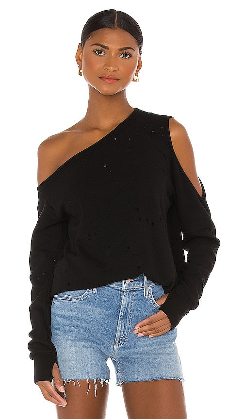 Michael Lauren Ventura Pullover in Black - Pull Michael Lauren Ventura en noir - Michael Lauren Ventura 黑色套头衫 - Michael Lauren Ventura Pullover in Schwarz - Michael Lauren 벤츄라 풀오버 블랙 컬러 - Pullover Michael Lauren Ventura in nero