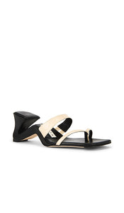 Miista Samia Sandal in Black,Cream