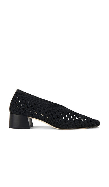 Miista Taissa Court Heel in Black | Black Pump Heels for Women