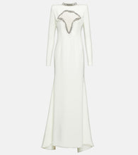 Miss Sohee Crystal-embellished silk cutout gown. Sohee小姐水晶装饰丝绸镂空礼服