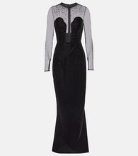 Miss Sohee Embellished velvet gown