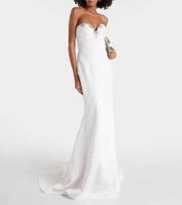 Miss Sohee Iris embellished silk maxi dress