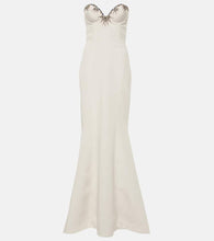 Miss Sohee Iris embellished silk maxi dress