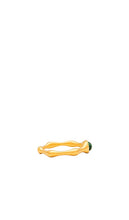 Missoma Green Malachite Organic Shape Ring in Metallic Gold