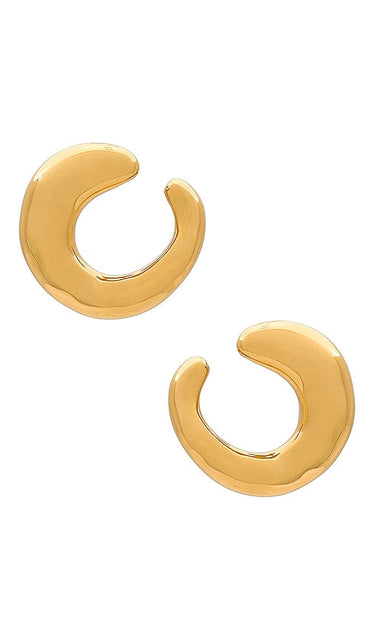Missoma Organic Twisted Studs in Metallic Gold