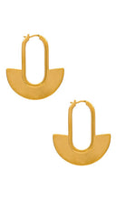 Missoma Zenyu Large Fan Hoop Earrings in Metallic Gold