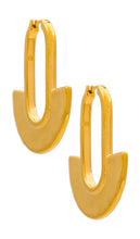 Missoma Zenyu Large Fan Hoop Earrings in Metallic Gold