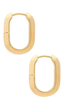 Missoma Zenyu Ovate Hoop in Metallic Gold