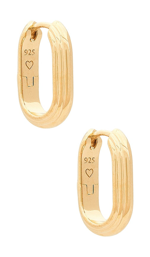 Missoma Zenyu Ovate Hoop in Metallic Gold