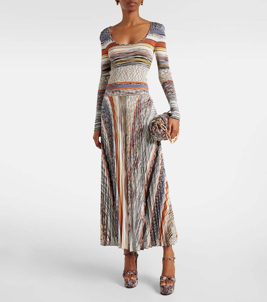 Missoni Angela Raschel lame platform sandals